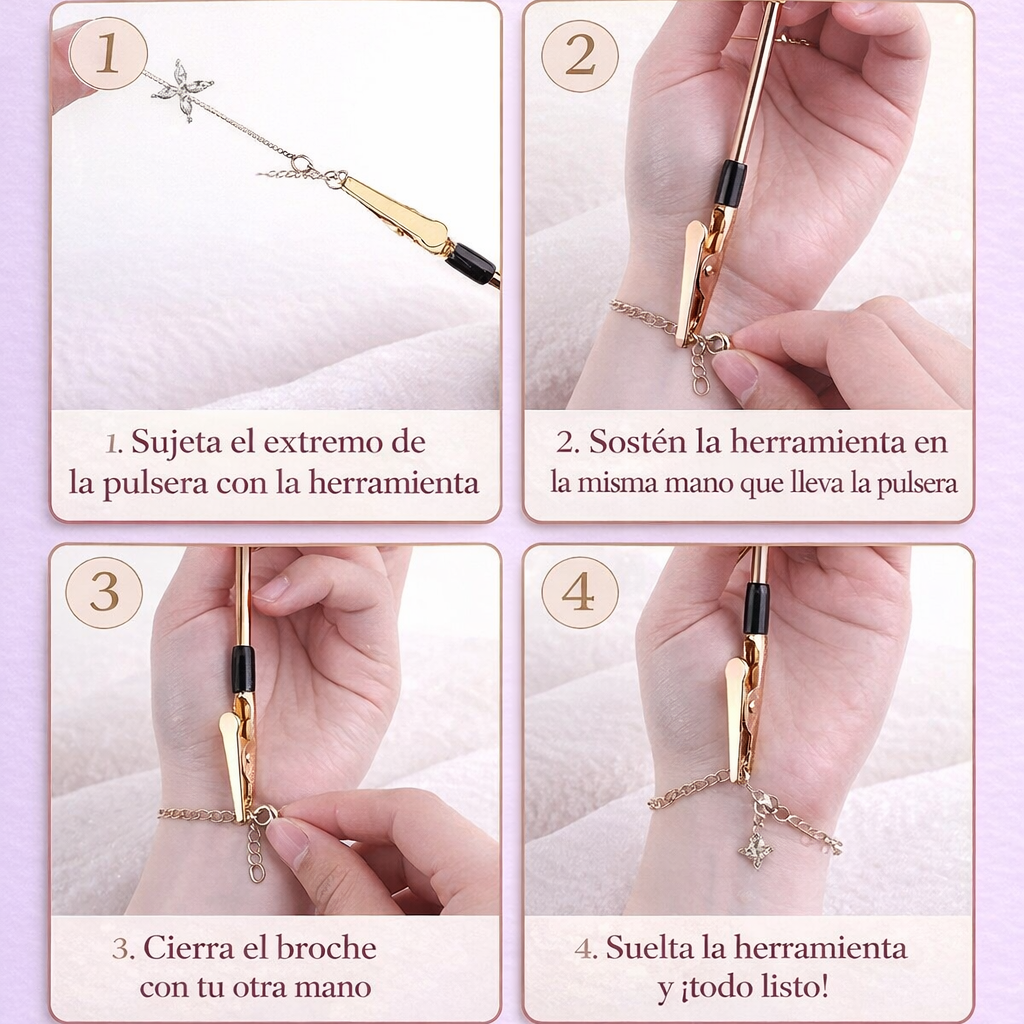 Herramienta para Cerrar Pulseras (Ideal para Uñas Largas)