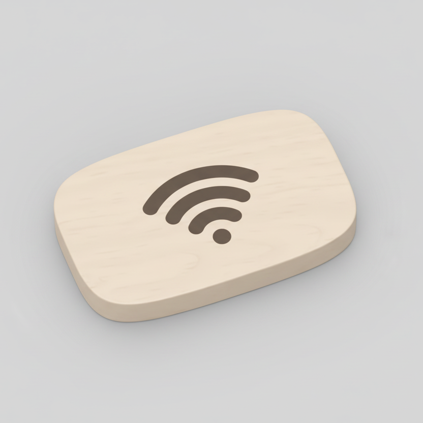 WLAN Schild – Passwort stilvoll anzeigen